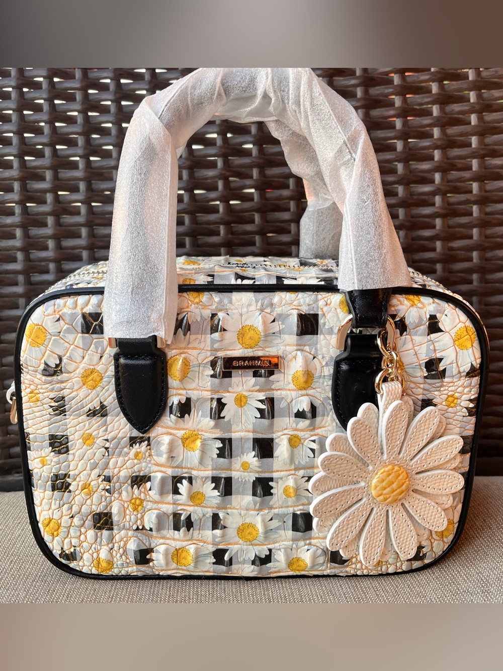 NWT BRAHMIN MARA in MULTI PETALINE Satchel